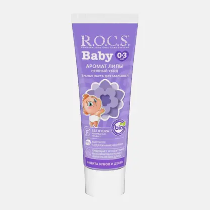 Зубная паста R.O.C.S. Baby аромат липы детская 45г