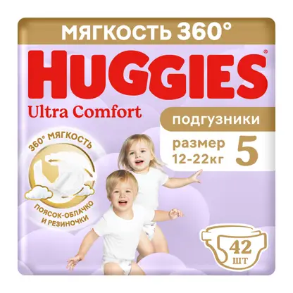 Изображение товара Подгузники Huggies Ultra Comfort р.5 12-22кг 42шт