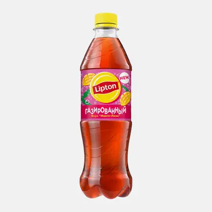 Черный чай холодный газированный манго-личи Lipton 500мл