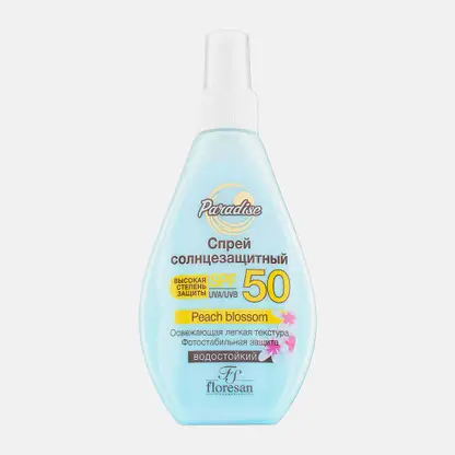 Спрей солнцезащитный Floresan Paradise Peach blossom Spf 50 160мл