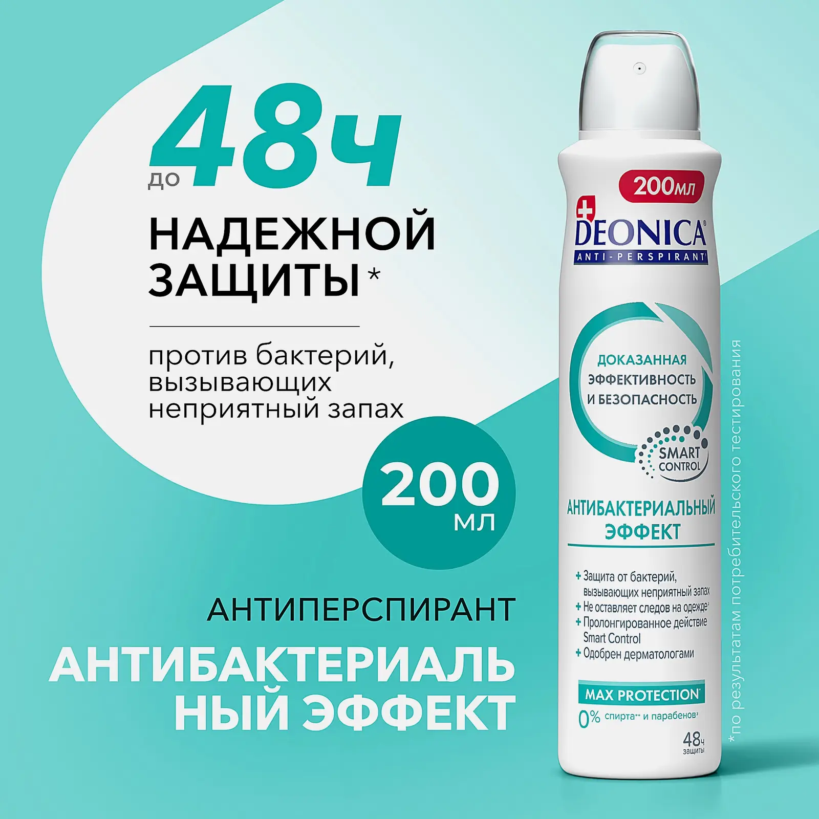 Женский дезодорант антиперспирант Антибактериальный спрей Deonica 200мл - фото 2