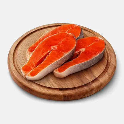 Стейки из рыбы Кижуч