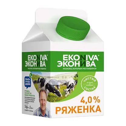 Изображение товара Ряженка Эконива 4% 450г Изображение товара Ряженка Эконива 4% 450г