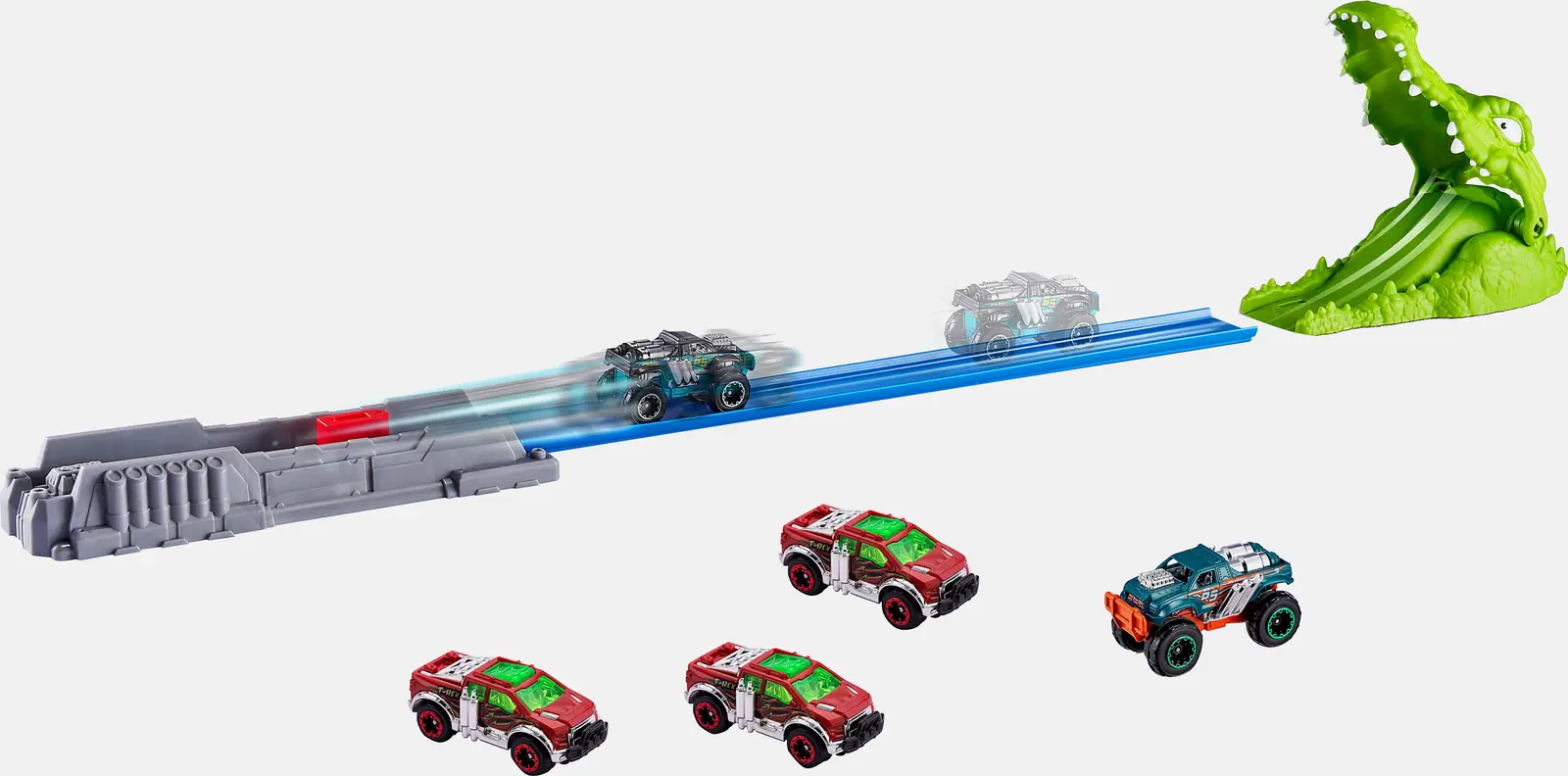 Игрушка Metal Machines трек с крокодилом 6718 365г 30*9.5*20см