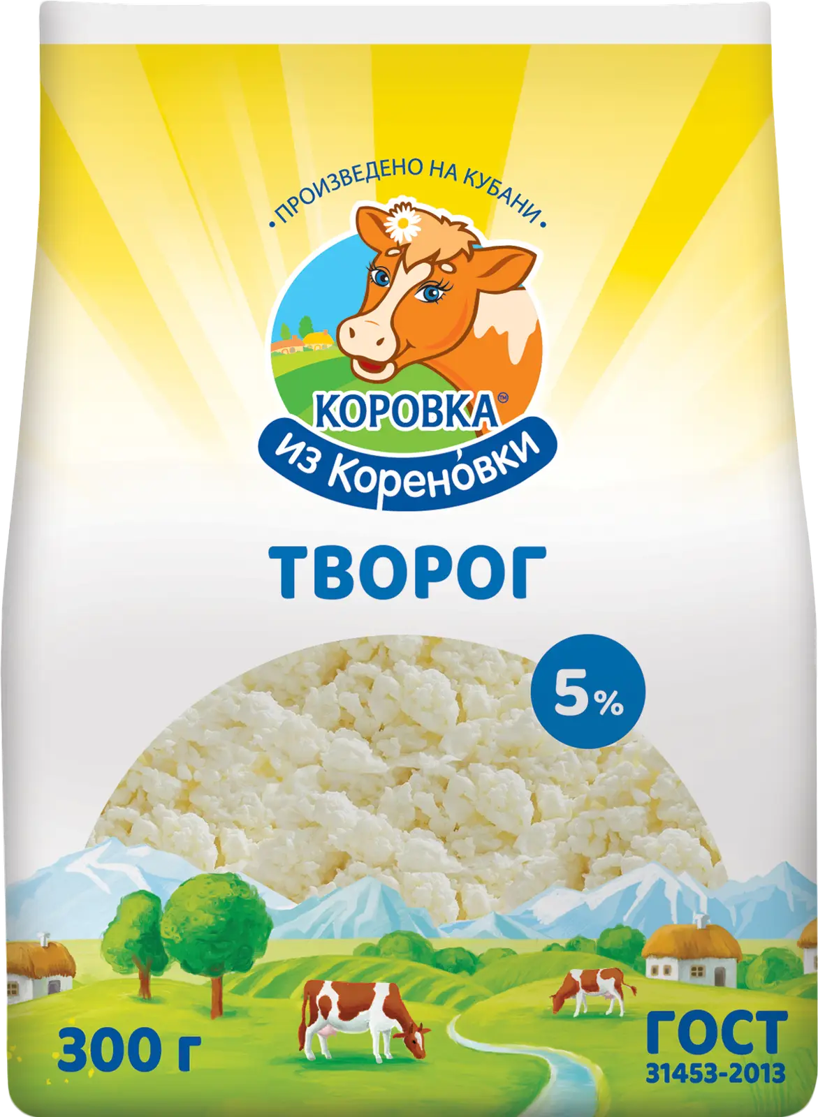 Творог Коровка из Кореновки 5% 300г - Магнит-Продукты