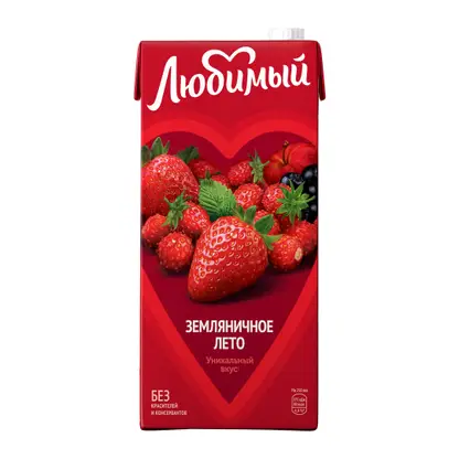 Изображение товара Напиток Любимый Земляничное лето 1.93л с натуральными соками Изображение товара Напиток Любимый Земляничное лето 1.93л с натуральными соками
