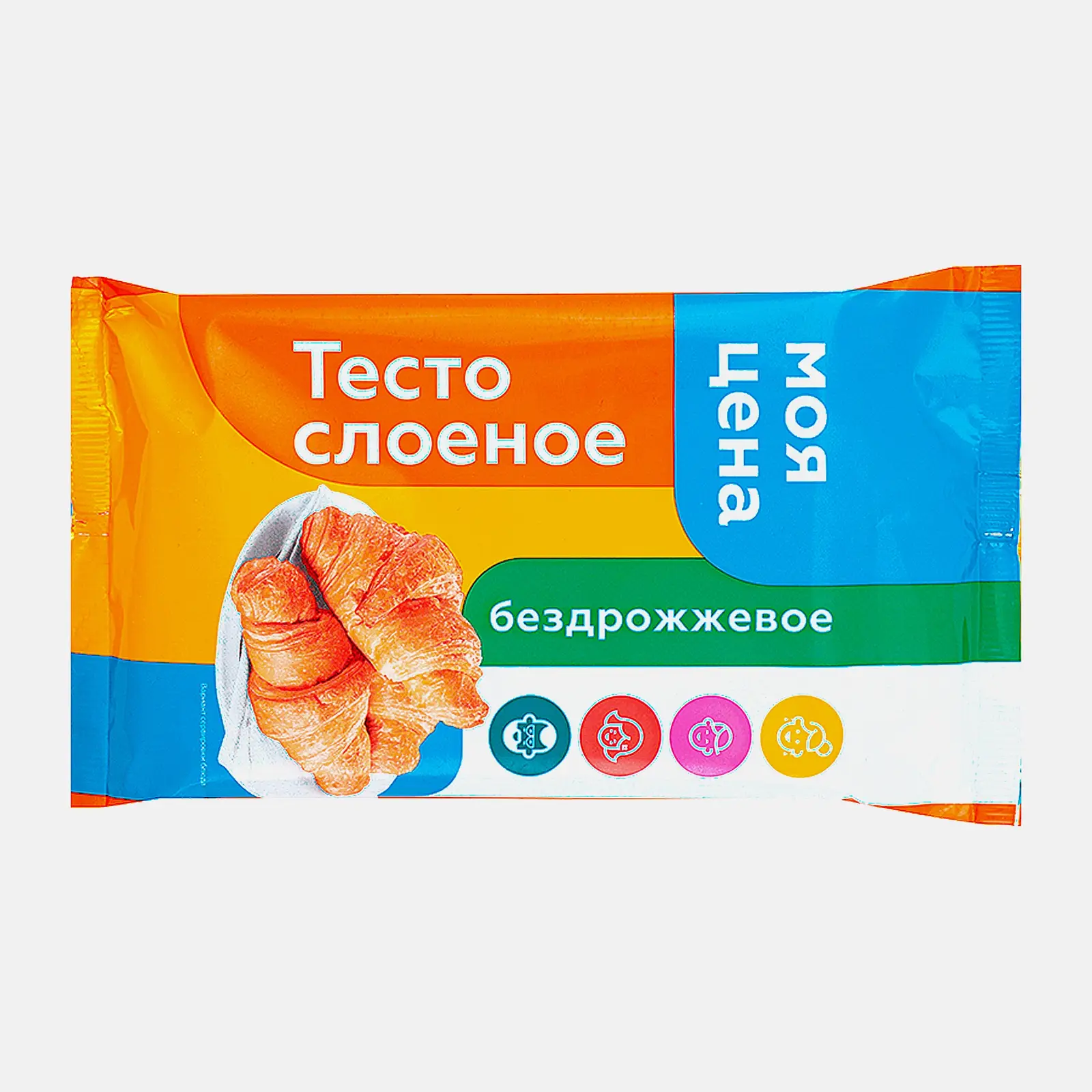 Тесто Моя цена слоеное бездрожжевое 500г