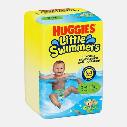 Подгузники-трусики для плавания №3-4 7-15кг Huggies Little Swimmers 12шт