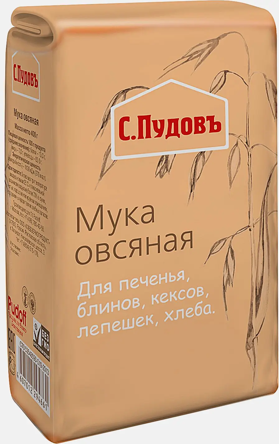 Мука С.Пудовъ Овсяная 400г
