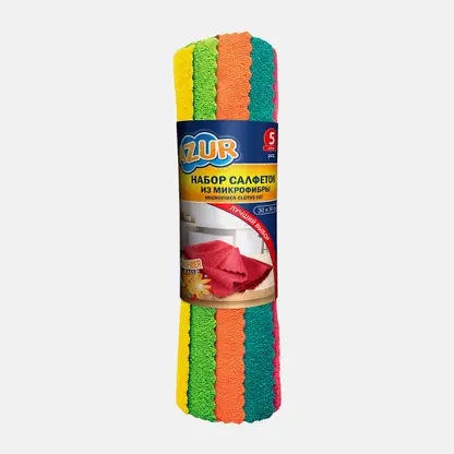 Набор салфеток Azur из микрофибры 30*30см 5шт