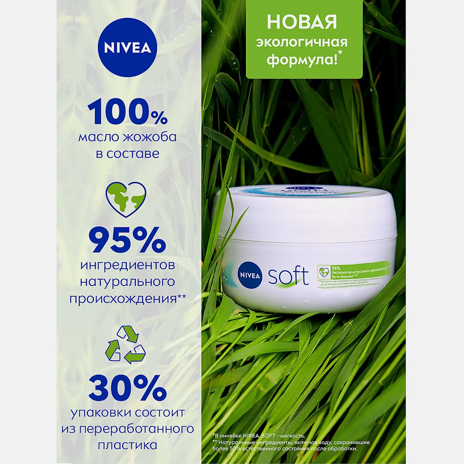 Увлажняющий крем для тела интенсивный NIVEA Soft 300мл - фото 3