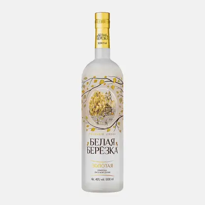 Водка Белая Березка Золотая 40% 1л