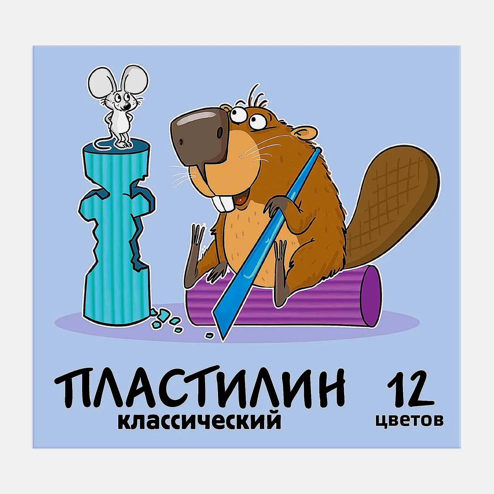 Пластилин Луч Биг промо Классический 12 цветов 168г в ассортименте - фото 3