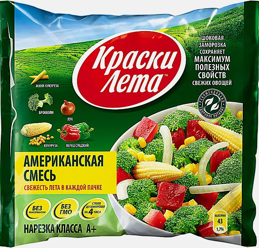 Смесь Краски лета Американская быстрозамороженная 400г
