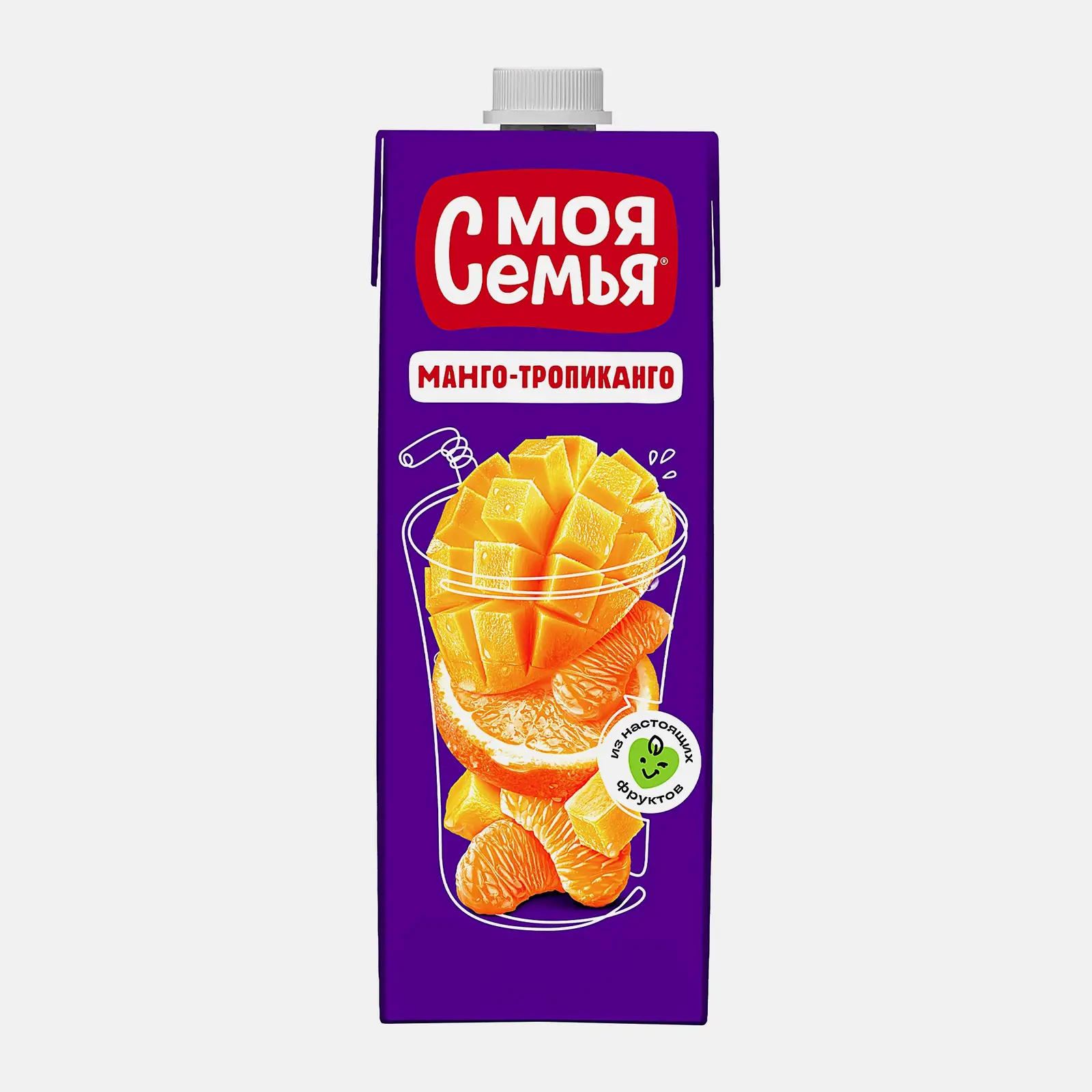 Напиток Моя Семья апельсин мандарин манго 950мл Напиток Моя Семья апельсин мандарин манго 950мл