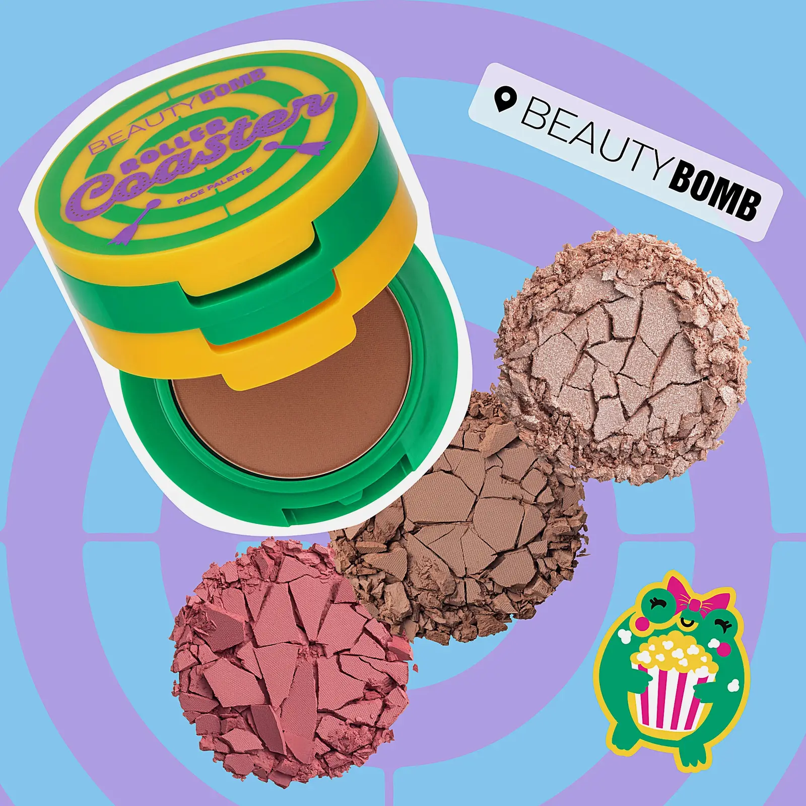 Палетка для лица тон 01 Roller Coaster Beauty Bomb - фото 8