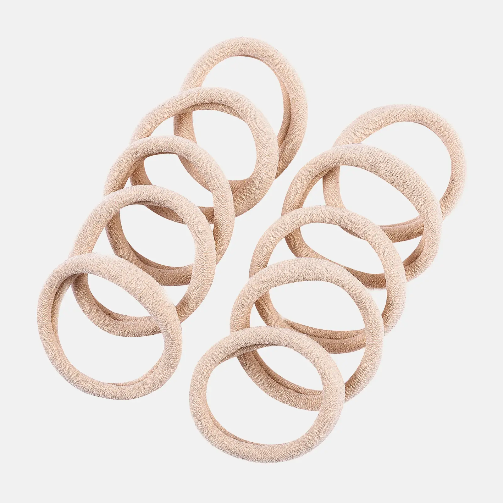 Резинки для волос LAF бежевые базовые 2*7*7см 30г