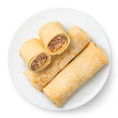 Изображение товара Блинчики с мясом 210г - Вилочка, с начинкой из говядины и свинины