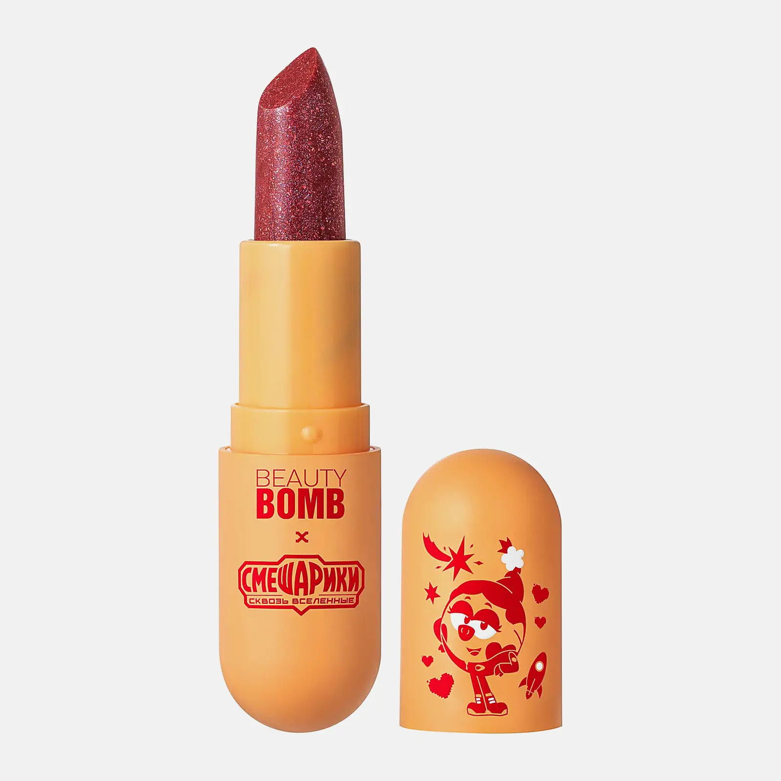 Помада-бальзам для губ тон 01 Beauty Bomb Смешарики