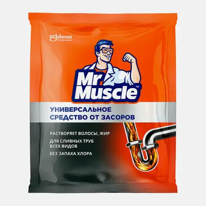 Гранулы для прочистки сливных труб Mr.Muscle 70г