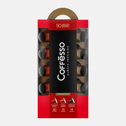 Кофе в капсулах Coffesso ассорти 50шт 250г