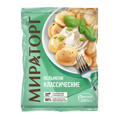 Изображение товара Пельмени Мираторг Классические 600г