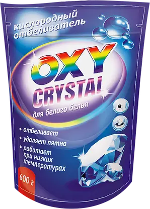 Отбеливатель для белого белья Oxy Crystal Кислородный 600г