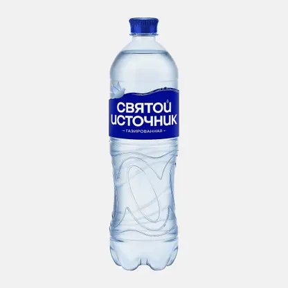 Вода Святой Источник природная газированная 1л