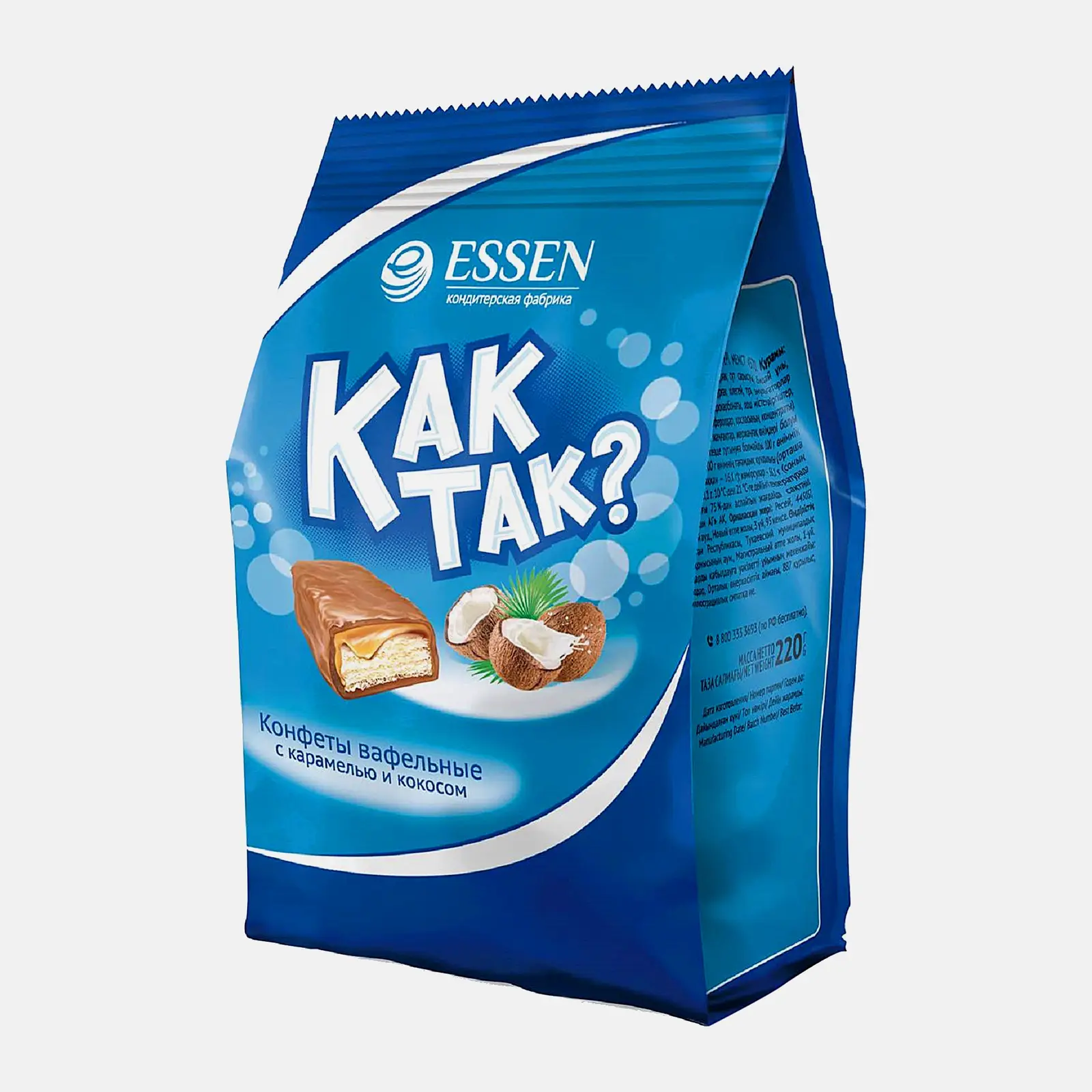 Изображение товара Вафельные конфеты Как Так с кокосом 210г