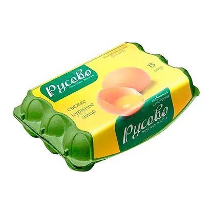Изображение товара Яйцо куриное Русово С0 15шт