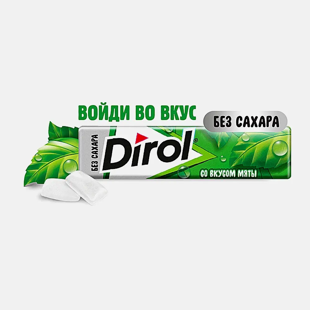 Жевательная резинка Dirol Мята 13.6г