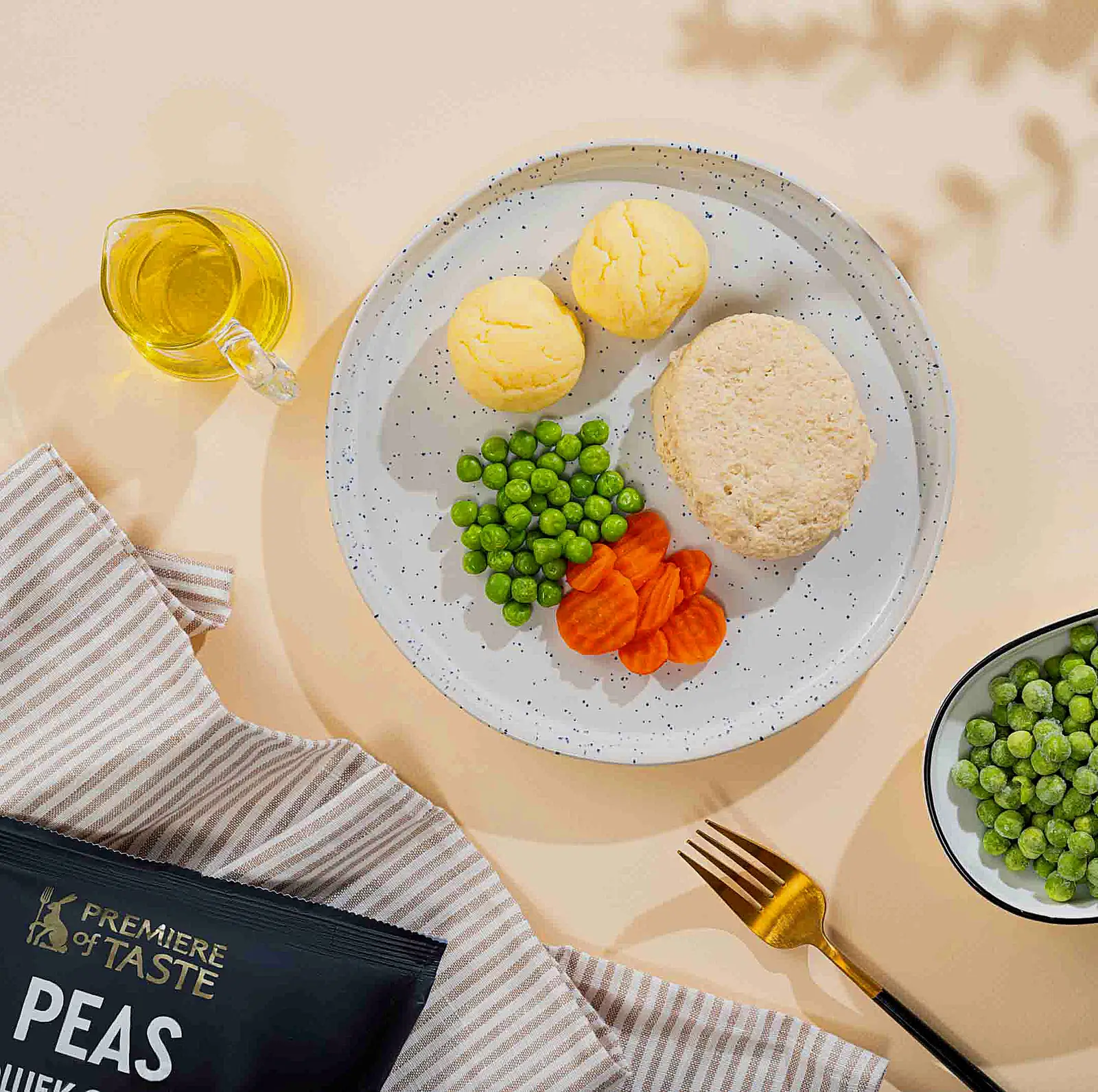 Горошек зелёный быстрозамороженный Premiere of Taste 400г
