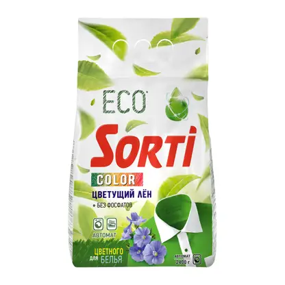 Изображение товара Стиральный порошок Sorti Color Цветущий лен 2.4кг