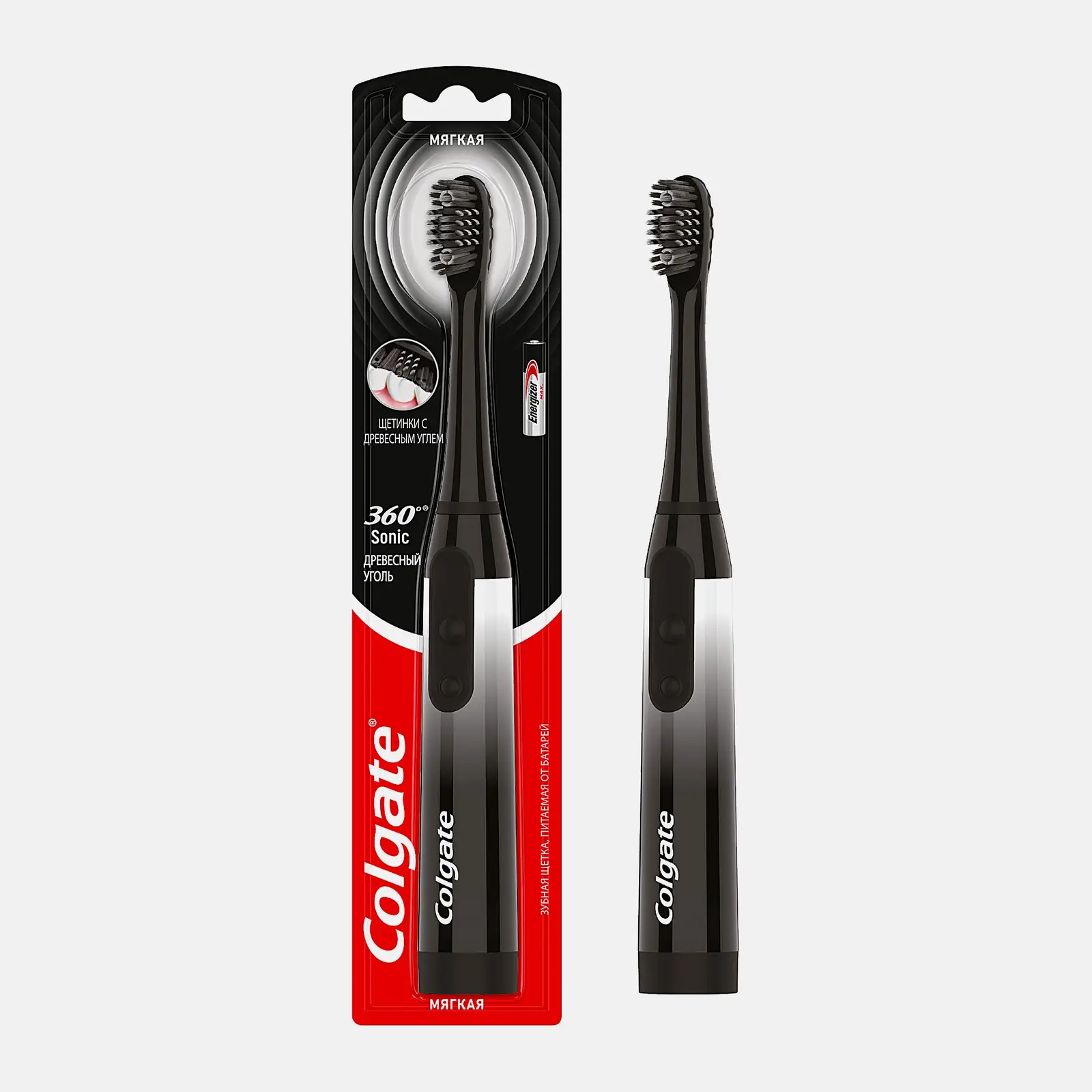 Электрическая зубная щетка Colgate 360 Sonic мягкая в ассортименте
