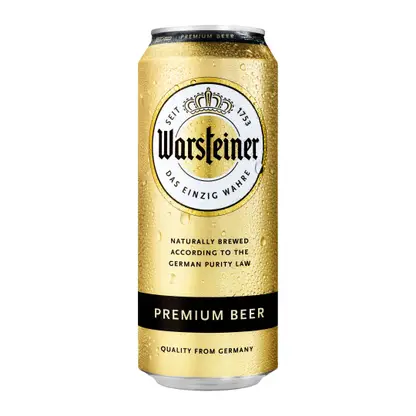 Изображение товара Пиво Warsteiner светлое фильтрованное 4.8% 500мл