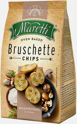 Ломтики хлебные Maretti со вкусом Грибы со сметаной 70г