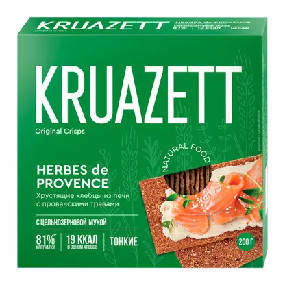 Изображение товара Хлебцы тонкие с прованскими травами Круазетт 200г