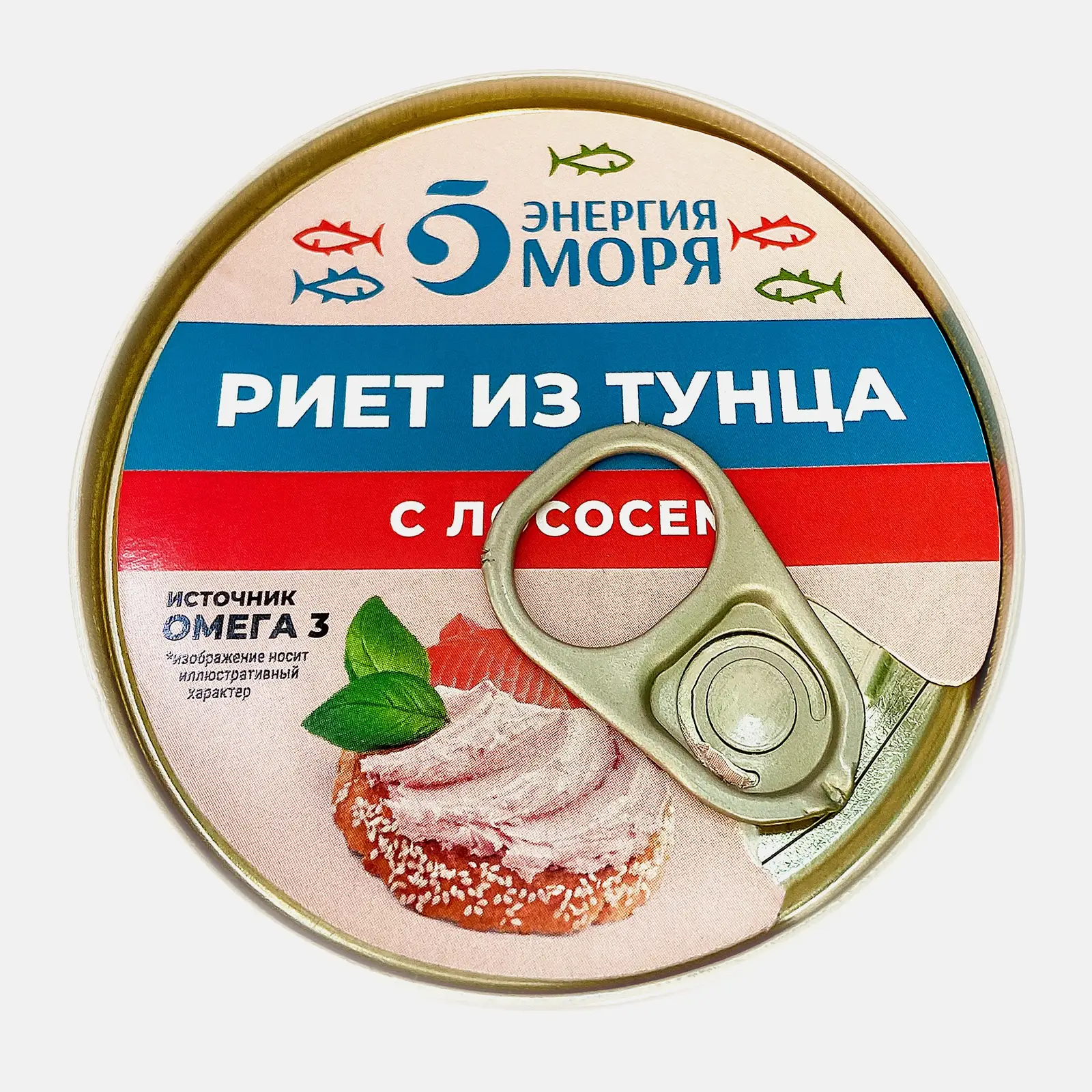 Риет из тунца с лососем Энергия моря 115г - фото 2