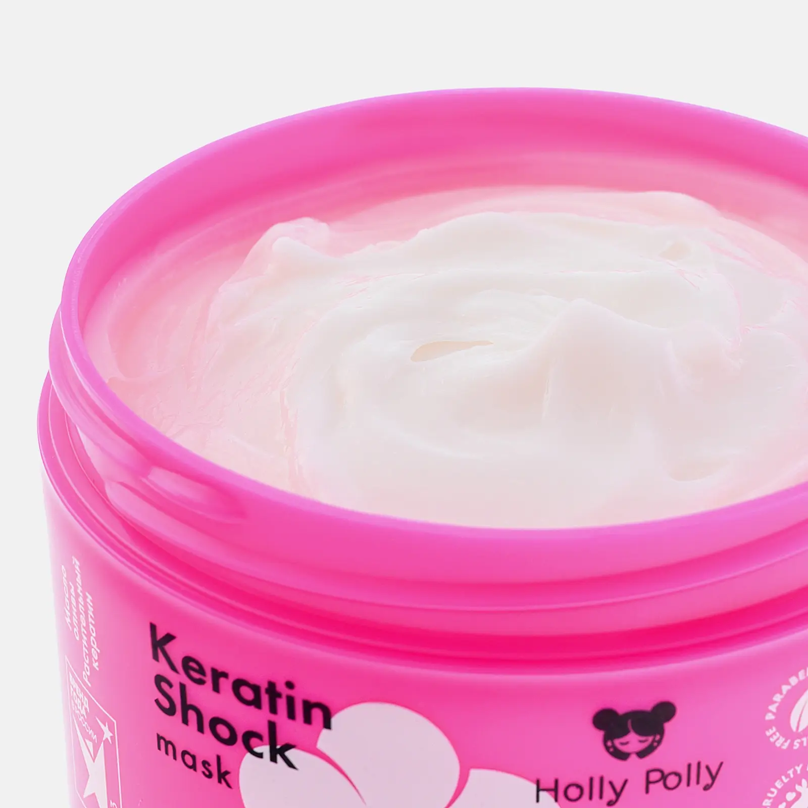 Восстанавливающая маска для волос Holly Polly Keratin Shock 300мл - фото 3 Восстанавливающая маска для волос Holly Polly Keratin Shock 300мл - фото 3