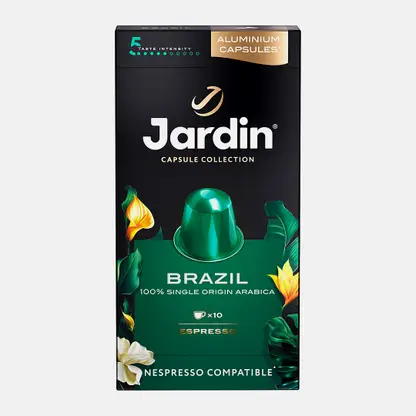 Кофе жареный молотый капсулы Jardin Brazil 10шт 50г