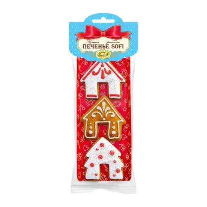 Изображение товара Печенье медовое Новогоднее Пекарня Sofi 45г