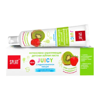 Изображение товара Детская зубная паста Splat Juicy Киви-клубника укрепляющая 35 мл