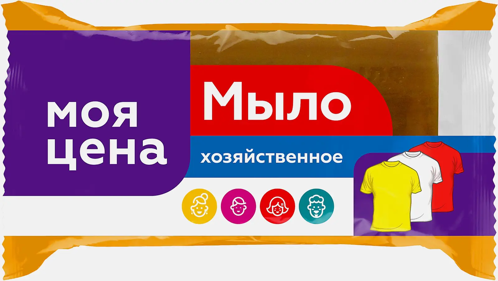 Изображение товара Мыло Моя цена хозяйственное 72% 150г