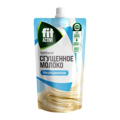 Изображение товара Топпинг без сахара со вкусом сгущённого молока Fitparad 200г
