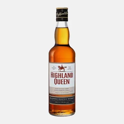 Виски шотландский купажированный 3 года выдержки Highland Queen 40% 500мл
