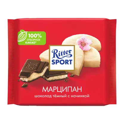 Изображение товара Шоколад Темный Марципан Ritter Sport 50% 100г