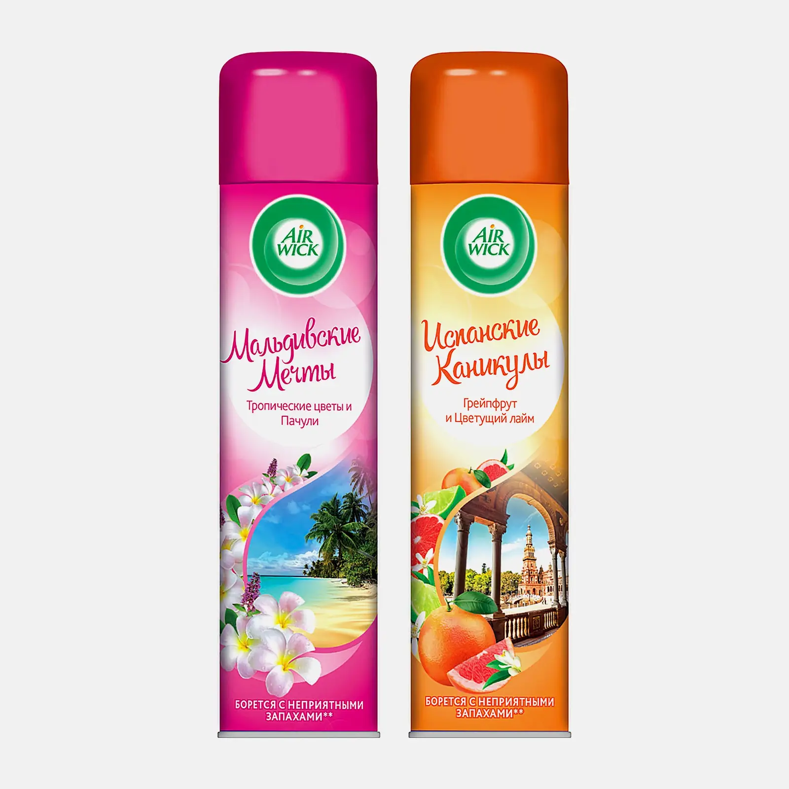 Изображение товара Освежитель воздуха Air Wick Мальдивские мечты/Испанские каникулы 290мл