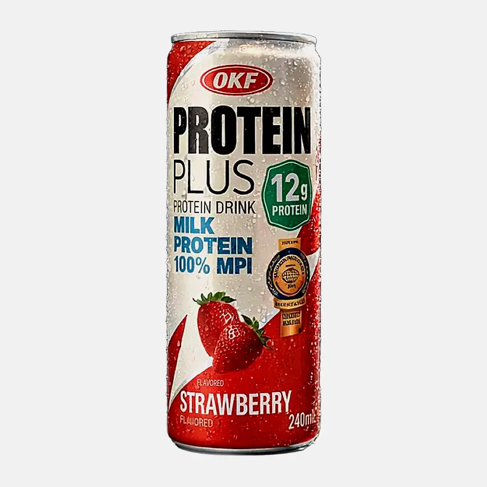 Напиток протеиновый клубника OKF Protein Plus 240мл Напиток протеиновый клубника OKF Protein Plus 240мл