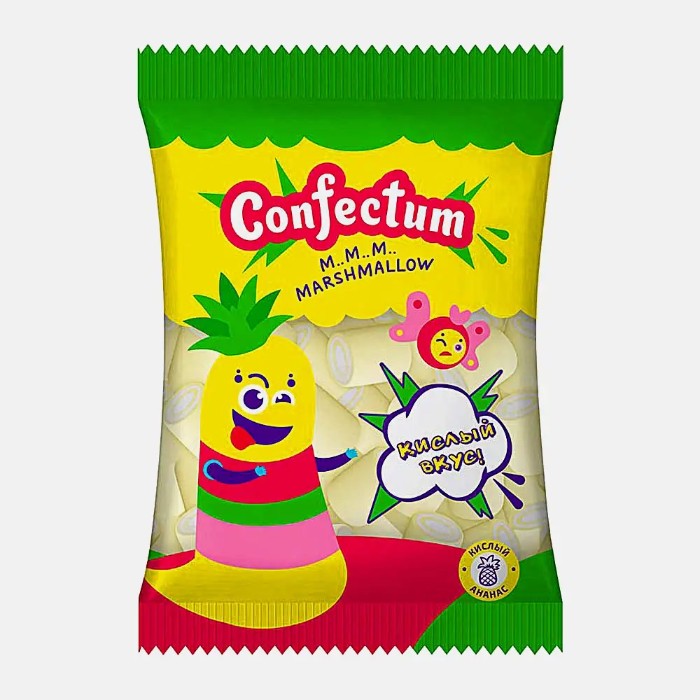 Маршмеллоу со вкусом кислого ананаса Confectum 50г