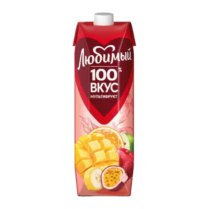 Изображение товара Нектар Мультифрукт с мякотью Любимый 970мл